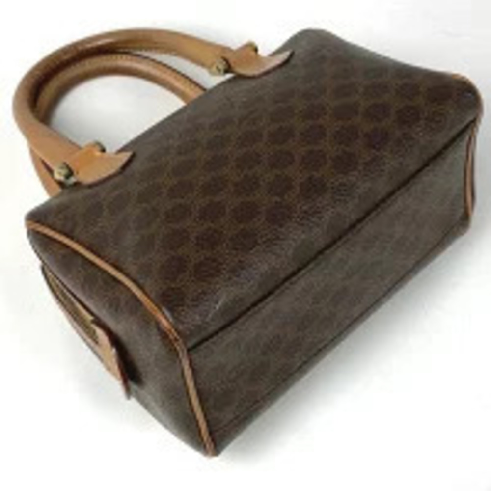 Celine Macadam canvas brown handbag Brown